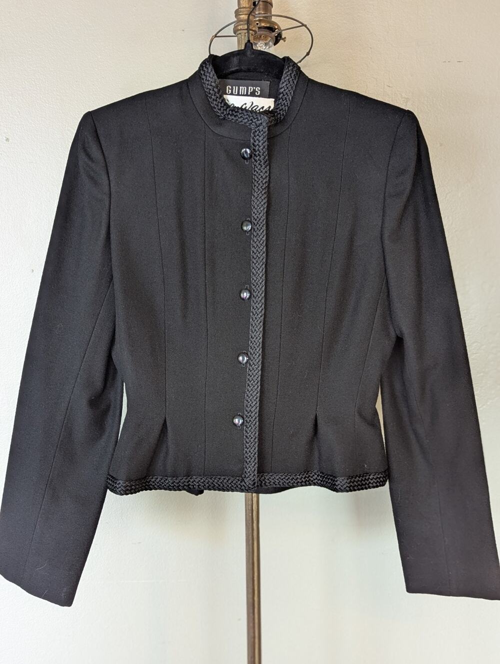 Vtg. Ilie Wacs Cropped Fitted Jacket, Size 6